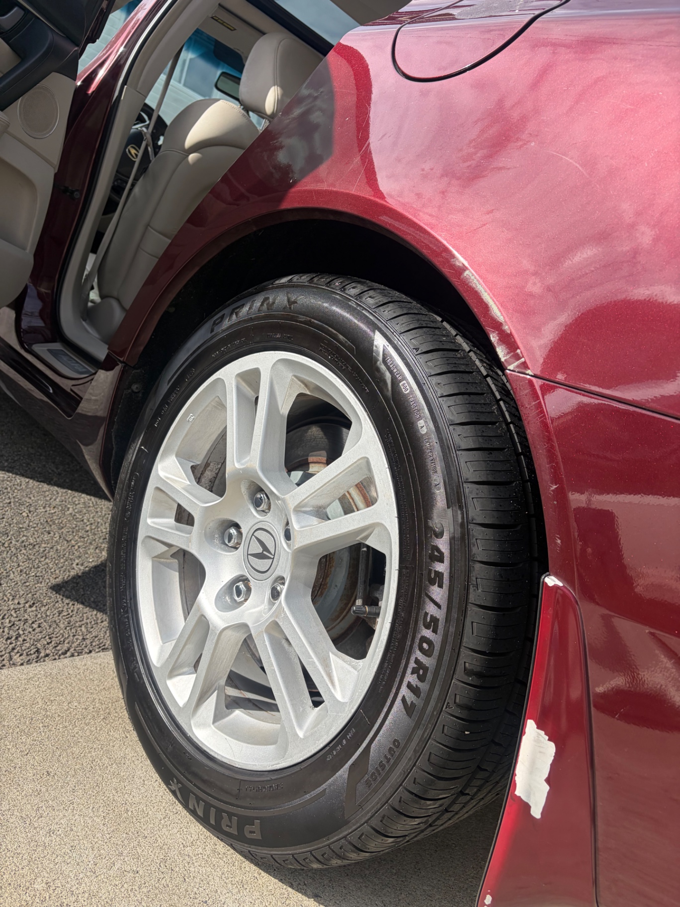 Acura — Wheel & Tire after detailing